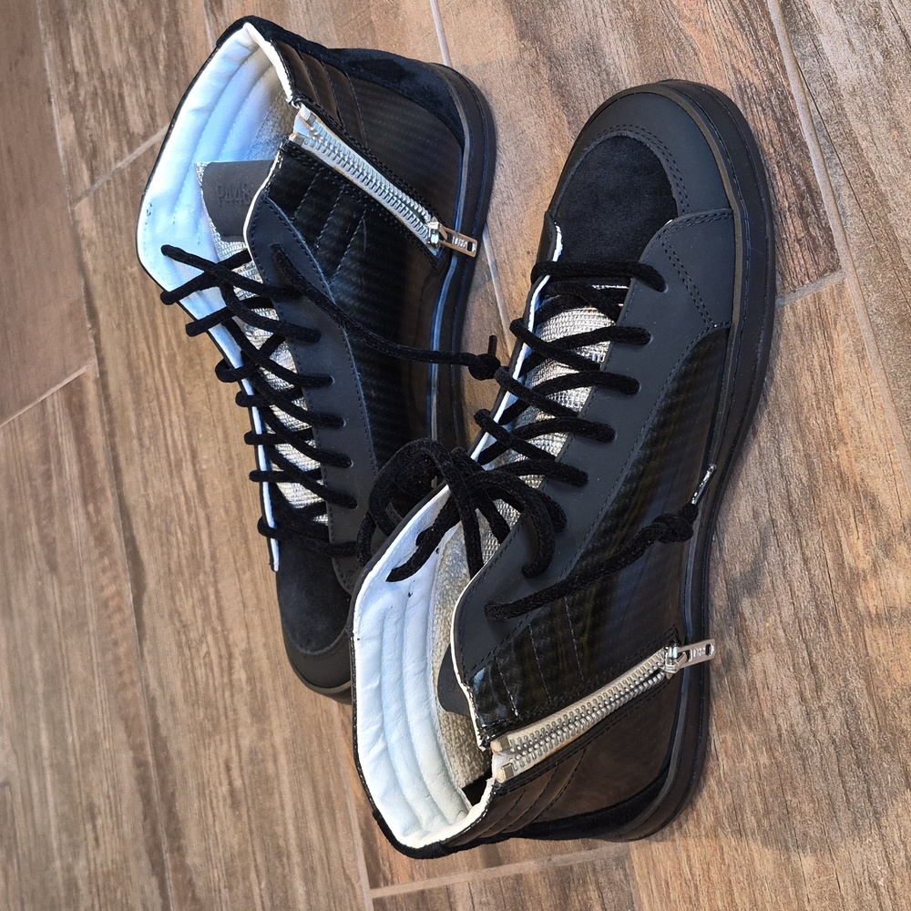 P448 F22 SKATE Leather Sneakers in Carbon, Size 40, Men's 7/7.5, Women's 9/9.5 - Picture 11 of 16